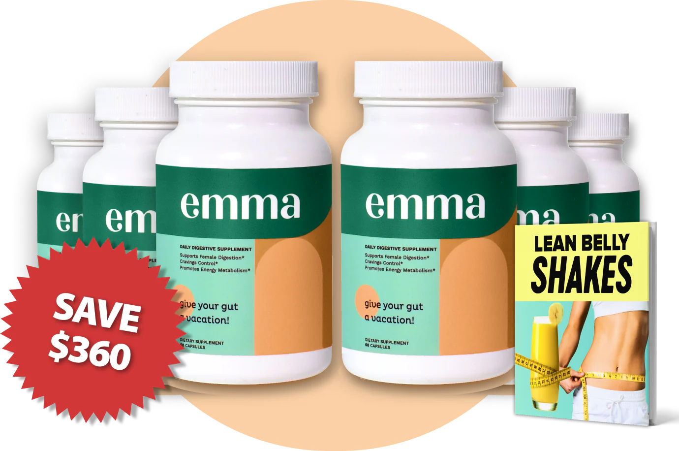 EmaRelief GUT SUPERHERO – 6 Bottle Pack Best Value