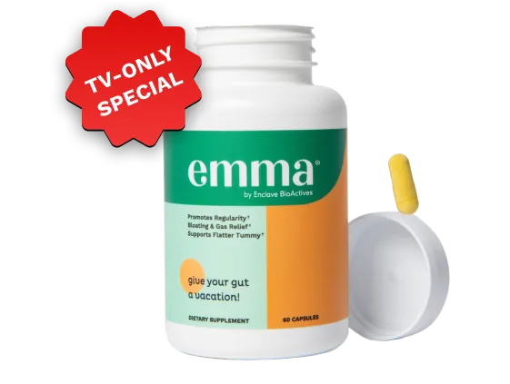 EmaRelief supplement bottle – official EmaRelief product