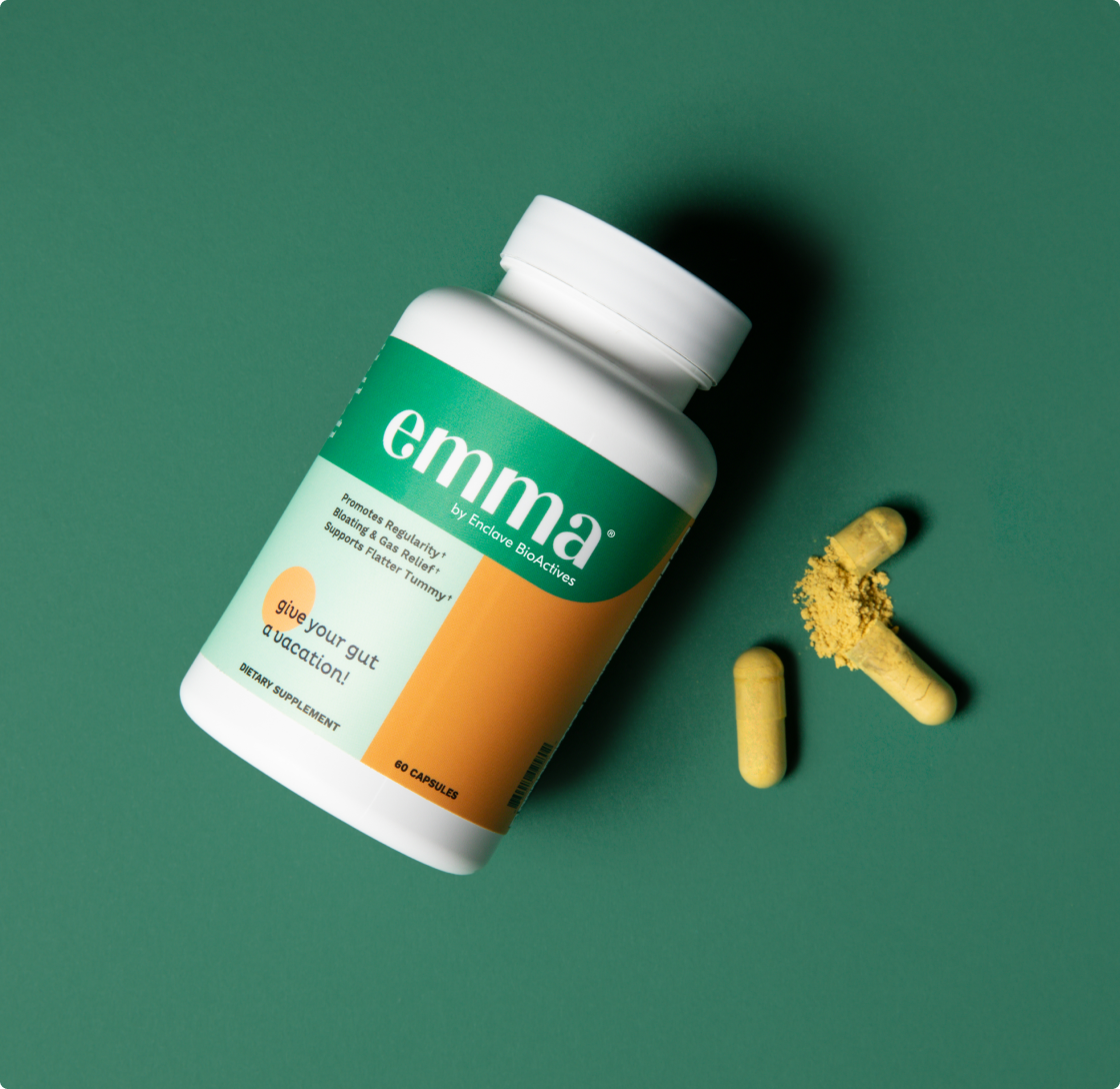 EmaRelief supplement capsules for gut health